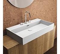 Ideal Standard supplémentaire T389701 avec 3 trous pour robinetterie, avec trop-plein, 800 x 450 x 150 mm, blanc
