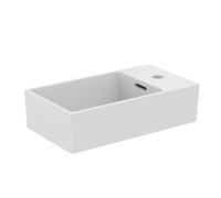 Ideal Standard Extra lave-mains T3734MA 45x25x15cm, banc de robinetterie à droite, avec trop-plein, trou pour robinet 2000 , blanc Ideal Plus