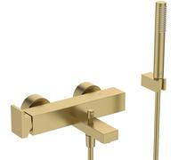 Robinet de baignoire Ideal Standard Extra BD514A2 à montage en surface, avec douchette, finition or brossé
