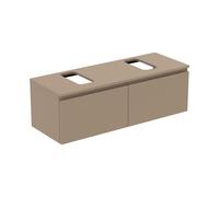 Ideal Standard Finesse Meuble avec plan de toilette l: 120,2 H: 38,8 P: 44 cm, 2 tiroirs, E3475UP,