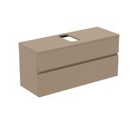 Ideal Standard Finesse Meuble avec plan de toilette l: 120,2 H: 55,8 P: 44 cm, 2 tiroirs, E3479UP,