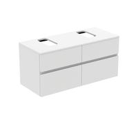 Ideal Standard Finesse Meuble avec plan de toilette l: 120,2 H: 55,8 P: 50,5 cm, 4 tiroirs, E3506Y1,
