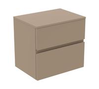Ideal Standard Finesse Meuble avec plan de toilette l: 60,2 H: 55,8 P: 44 cm, 2 tiroirs, E3422UP,