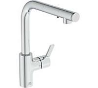 Ideal Standard Gusto mitigeur de cuisine mural A7817AA chromé , avec distributeur de savon liquide à capteur, kit 2
