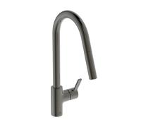 Ideal Standard Gusto robinet de cuisine BD416A5 gris magnétique, avec bec haut et douchette extractible 2 fonctions