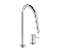 Ideal Standard – Robinet de cuisine Gusto 2 trous BD422AA chromé avec bec haut