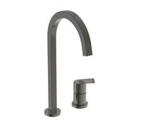 Ideal Standard – Robinet de cuisine Gusto BD423A5 – 2 trous, bec haut carré – Gris magnétique
