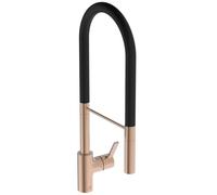 Ideal Standard - Gusto Mitigeur de cuisine, Semi Pro, avec vaporisateur extractible et d'un double spray, bec pivotant à 360°, 6,3 l/min, facile à installer avec la fixation EasyFix+, Sunset Rose