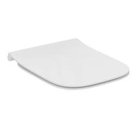 Ideal Standard - i.life A Abattant WC, Design épuré, Angulaire, Fermeture douce et option de libération rapide pour faciliter le nettoyage, en Duroplast, Blanc Brillant