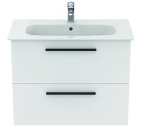 Ideal Standard i.life A K8744DU 84x46x64,5cm, trou pour 2000 , poignée noir mat, blanc mat