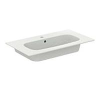 Ideal Standard i.life A K8743DU 84x46x64,5cm, trou pour robinetterie 2000 , poignée en chrome brossé, blanc mat