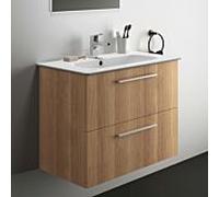 Ideal Standard i.life A K8743NX 84x46x64,5cm, trou pour robinetterie 2000 , poignée en chrome brossé, chêne naturel