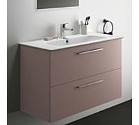 Ideal Standard i.life A K8745NH 104x46x64,5cm, trou pour robinetterie 2000 , poignée en chrome brossé, grège mat