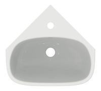 Ideal Standard i.life A lavabo d'angle 450mm, 1 trou de robinet, avec trop-plein, T451601, Couleur: Blanc Alpin