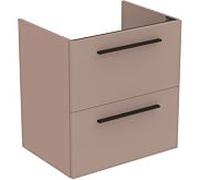 Ideal Standard i.life A lavabo paquet K8742NH 64x46x64,5cm, trou pour 2000 , poignée noir mat, grège mat