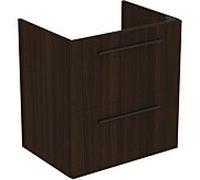 Ideal Standard i.life A paquet de lavabo pour meuble K8742NW 64x46x64,5cm, 1 trou pour robinetterie, poignée noire mate, chêne café