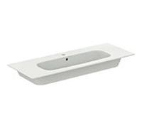 Ideal Standard i.life A paquet de lavabos K8748NW 124x46x64,5cm, 1 trou pour robinetterie, poignée noire mate, chêne café