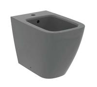 Ideal Standard i.Life B, fil de sol pour bidet, avec trou pour le robinet, avec trou de trop-plein, gris brillant