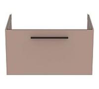 Ideal Standard i.life B meuble double vasque T5271NH 1 tiroir, 80 x 50,5 x 44 cm, grège mat