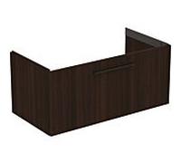Ideal Standard i.life B meuble double vasque T5275NW 1 tiroir, 100 x 50,5 x 44 cm, chêne café