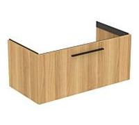 Ideal Standard i.life B meuble double vasque T5275NX 1 tiroir, 100 x 50,5 x 44 cm, chêne naturel