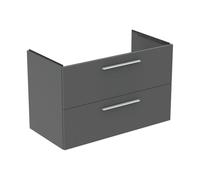 Ideal Standard i.life B meuble sous-vasque T5584NG 2 siphon extractible, gauche 1000x505x630 mm, gris quartz mat