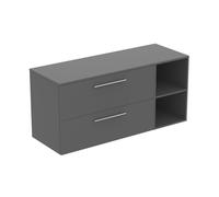 Ideal Standard i.life B Meuble sous-vasque sans découpe, 2 tiroirs, T5761NG,