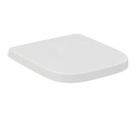 Ideal Standard i.life S abattant WC, Softclose, recouvrant - Blanc (Alpin) | Abattant WC amovible avec mécanisme de fermeture en douceur (Softclose) et charnières robustes en acier inoxydable, T473701
