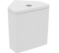 Ideal Standard - i.life S Boîte en céramique d'angle avec batterie double flush (4,5/3 litres) à combiner avec le pot T459601 à commander séparément. Blanc