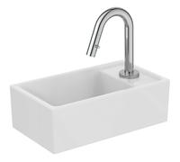 Ideal Standard i.life S Ensemble lavabo, lave-mains et robinet sur pied, chrome, E2129AA