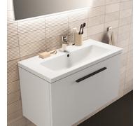 Ideal Standard lavabo i.life S T458901 avec trou pour robinetterie et trop-plein, 81 x 38,5 x 18 cm, blanc