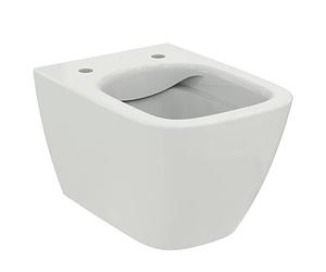 Ideal Standard - i.life S Vase suspendu RimLS+ à faible profondeur de seulement 48 cm et fixations complètement cachées. Blanc