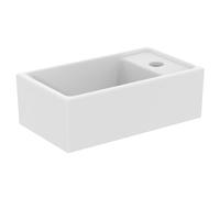Ideal Standard i.Life S lave-mains E211201 banc de robinetterie à droite, trou de robinetterie 2000 , sans trop-plein, blanc , 37x21x12cm
