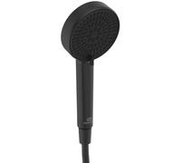 Douchette Ideal Standard Alu+ BD580XG noir soie, Ø 100 mm, 2 jets