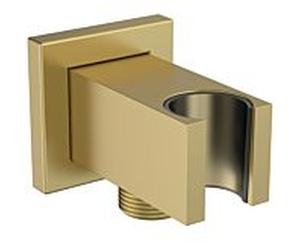 Ideal Standard Idealrain Ideal Standard raccordement mural Atelier BC771A2 avec support de douche, UP G1 / 2, carré, or brossé