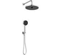 Ideal Standard Idealrain pack de robinetterie BD827AA douche à effet pluie, raccord mural encastré, douchette à main, chromé