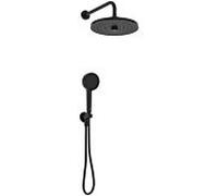 Ideal Standard Idealrain pack de robinetterie BD827XG douche à effet pluie, raccord mural encastré, douchette à main, noir soie