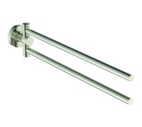 Ideal Standard IOM Barre porte-serviettes double, orientable, A9131GN, Couleur: Silver Storm