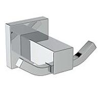 Ideal Standard IOM Cube Crochet porte-serviettes E2193AA double, avec kit de fixation, chromé