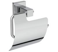 Ideal Standard Porte-rouleau mural IOM Cube E2191AA avec couvercle et kit de montage, chromé