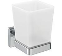 Ideal Standard Porte-verre IOM Cube E2204AA, verre dépoli, kit de montage, chromé