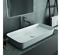 Ideal Standard Ipalyss E1391V1 80x40x12cm, sans trop-plein / trou du robinet, blanc soyeux