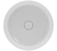 Ideal Standard Ipalyss vasque, sans trou pour robinet, sans trop-plein, 400x400x120 mm, E1398V1, Couleur: Blanc soyeux