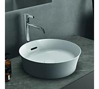 Ideal Standard Ipalyss vasque supérieure E141301 40 x 40 x 14,5 cm, avec trop-plein, sans trou pour robinet, blanc