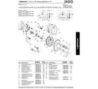 Poignée de Robinet pour mitigeur thermostatique partie intérieure Chromé Jado A860821AA