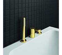 Ideal Standard Joy Ideal Standard 3 trous BC788A2 Or brossé, pour montage sur rebord de baignoire, sans bec