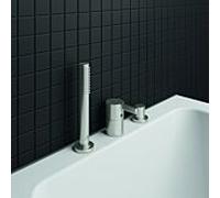 Ideal Standard Joy Ideal Standard 3 trous BC788GN Silver Storm, pour montage sur rebord de baignoire, sans bec