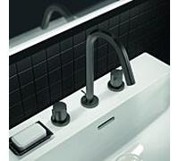 Ideal Standard Joy mitigeur lavabo BC783A5 avec vidage métallique, projection 127 mm, gris magnétique