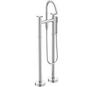 Ideal Standard Joy Neo mitigeur de bain à deux poignées BD168AA à poser, avec douchette à main, poignées en croix, saillie 190 mm, chromé