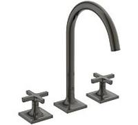 Ideal Standard Joy Neo mitigeur lavabo 3 trous BD145A5 poignées croisées, saillie 168mm, sans garniture de vidange , gris magnétique